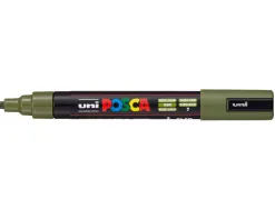 Marqueur posca pc5m peinture base eau inodore tout support pointe moyenne trait 1,8-2,5mm coloris vert kaki