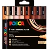 Marqueur posca pc5m peinture base eau inodore tout support pointe moyenne trait 1,8-2,5mm pack de 8