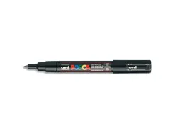 Marqueur posca pc1mc gouache encre inodore toutes surfaces pointe ultra-fine conique couleur opaque couvrante noir