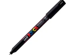 Marqueur posca pc1mc gouache encre inodore toutes surfaces pointe ultra-fine conique couleur opaque couvrante noir