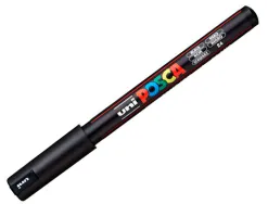 Marqueur posca pc1mr base eau pointe calibree extra fine 0,7mm noir sans/odeurs/alcool/solvant tous
