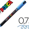 Marqueur posca pc1mr base eau pointe calibree extra fine 0,7mm bleu clair sans/odeurs/alcool/solvant tous