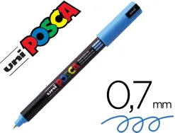 Marqueur posca pc1mr base eau pointe calibree extra fine 0,7mm bleu clair sans/odeurs/alcool/solvant tous