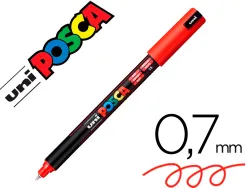 Marqueur posca pc1mr base eau pointe calibree extra fine 0,7mm sans odeurs/alcool/solvant coloris rouge