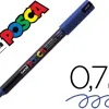 Marqueur posca pc1mr bleu f base eau pointe calibrée extra fine 0.7mm sans odeurs/alcool/solvant tous