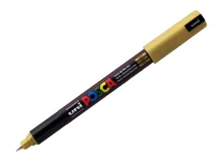 Marqueur posca pc1mr or base eau pointe calibrée extra fine 0,7mm sans odeurs/alcool/solvant tous