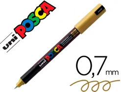 Marqueur posca pc1mr or base eau pointe calibrée extra fine 0,7mm sans odeurs/alcool/solvant tous