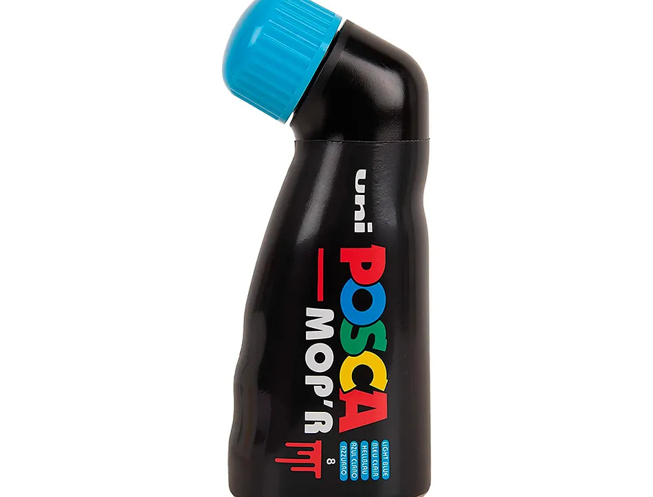 Marqueur posca peinture pointe ronde coloris bleu clair