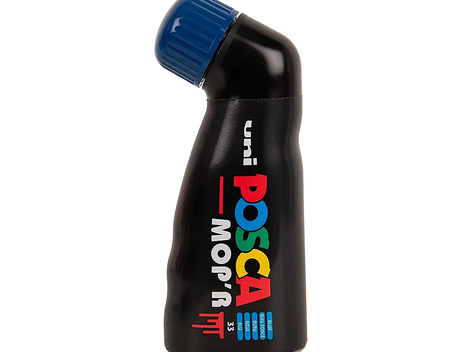 Marqueur posca peinture pointe ronde coloris bleu fonce