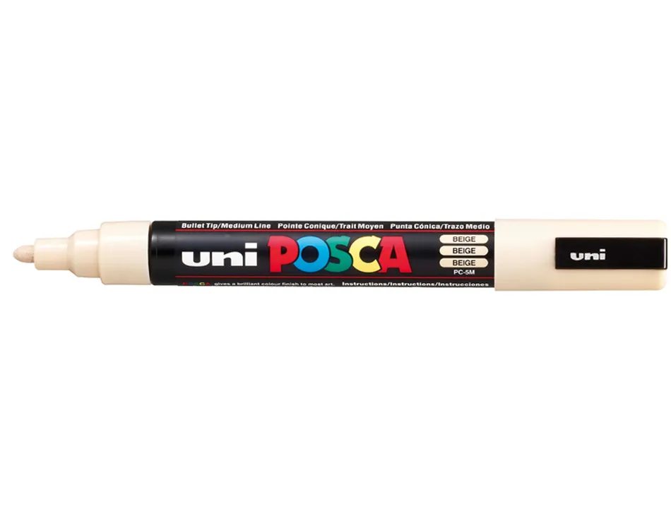 Marqueur posca pointe conique moyenne coloris beige