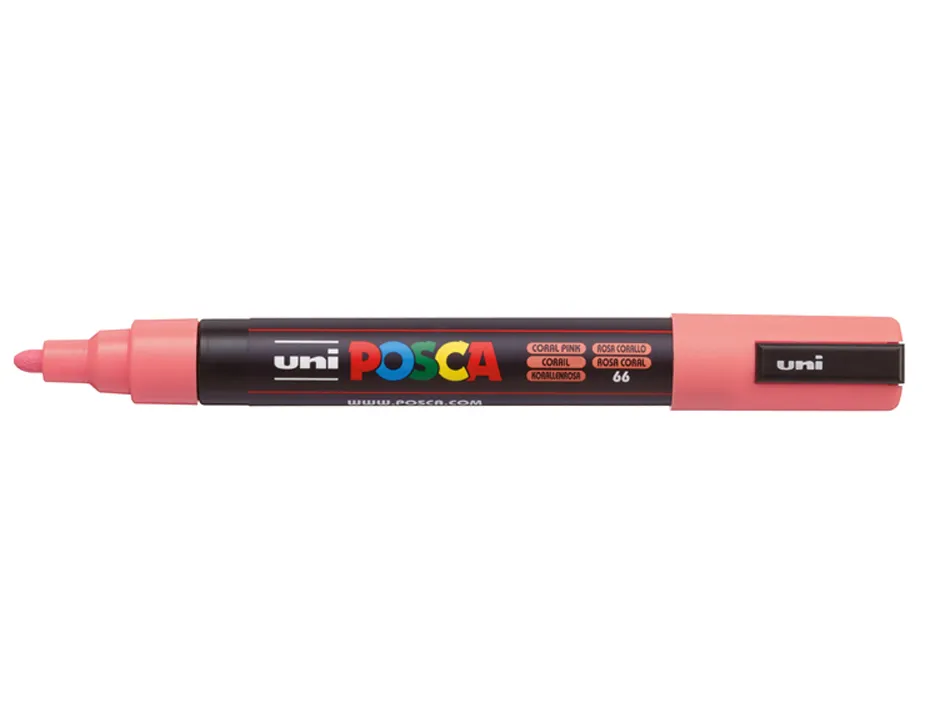 Marqueur posca pointe conique moyenne coloris corail