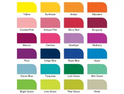 Marqueur professionnel w&n promarker double pointe couleurs assorties trousse étudiant 24 unités