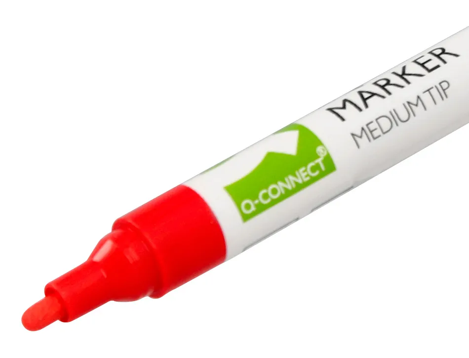 Marqueur q-connect craie liquide pointe ronde trace 3mm coloris assortis boite 8 unites