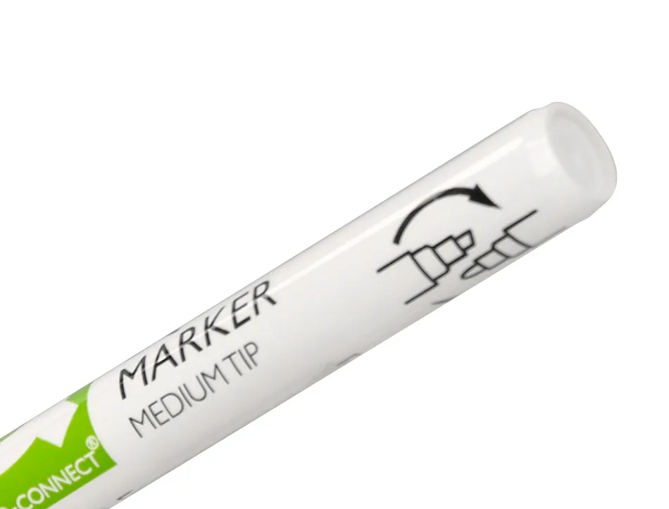 Marqueur q-connect craie liquide pointe ronde trace 3mm coloris assortis boite 8 unites