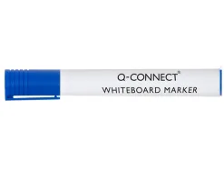 Marqueur q-connect tableau blanc pointe ogive tracé 2/3mm corps plastique encre base alcohol coloris bleu
