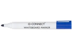 Marqueur q-connect tableau blanc pointe ogive tracé 2/3mm corps plastique encre base alcohol coloris bleu