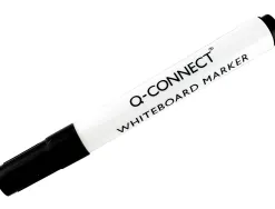 Marqueur q-connect tableau blanc pointe ogive tracé 2/3mm corps plastique encre base alcohol coloris noir