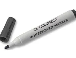 Marqueur q-connect tableau blanc pointe ogive tracé 2/3mm corps plastique encre base alcohol coloris noir