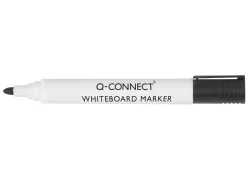 Marqueur q-connect tableau blanc pointe ogive tracé 2/3mm corps plastique encre base alcohol coloris noir