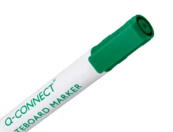 Marqueur q-connect tableau blanc pointe ogive tracé 2/3mm corps plastique encre base alcohol coloris vert