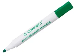 Marqueur q-connect tableau blanc pointe ogive tracé 2/3mm corps plastique encre base alcohol coloris vert