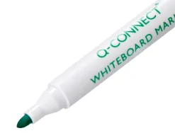 Marqueur q-connect tableau blanc pointe ogive tracé 2/3mm corps plastique encre base alcohol coloris vert