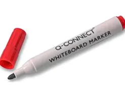 Marqueur q-connect tableau blanc pointe ogive tracé 2/3mm corps plastique encre base alcohol coloris rouge