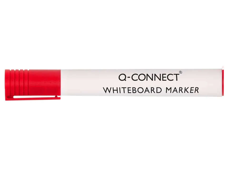 Marqueur q-connect tableau blanc pointe ogive tracé 2/3mm corps plastique encre base alcohol coloris rouge