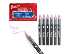 Marqueur sharpie creatif pointe pinceau trait min 1,2mm encre acrylique coloris rose