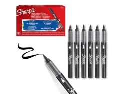 Marqueur sharpie creatif pointe pinceau trait min 1,2mm encre acrylique coloris noir