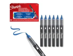 Marqueur sharpie creatif pointe pinceau trait min 1,2mm encre acrylique coloris bleu