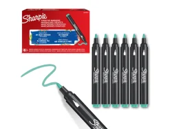 Marqueur sharpie creatif pointe ogive trait 2,5mm encre acrylique coloris vert d'eau