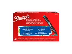Marqueur sharpie creatif pointe ogive trait 2,5mm encre acrylique coloris vert d'eau