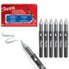 Marqueur sharpie creatif pointe pinceau trait min 1,2mm encre acrylique coloris gris