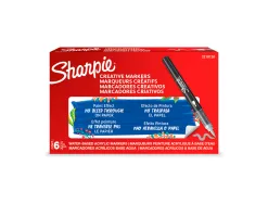 Marqueur sharpie creatif pointe pinceau trait min 1,2mm encre acrylique coloris gris