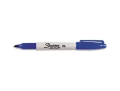 Marqueur sharpie permanent pointe ogive fine 0.9mm sèche rapidement coloris bleu