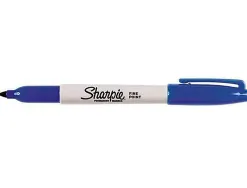 Marqueur sharpie permanent pointe ogive fine 0.9mm sèche rapidement coloris bleu