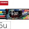 Marqueur stabilo royal free acrylic toutes surfaces t100 pointe fine set 2 coloris assortis coffret 5 unites