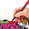 Marqueur staedtler permanent dry safe lumocolor 318 pointe fine 0,6mm coloris assrotis etui de 10 feutres