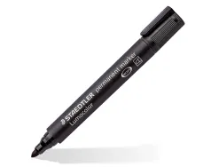 Marqueur staedtler permanent dry safe 352 lumocolor pointe ogive 2mm assortie etui de 4