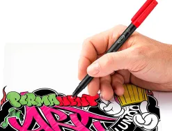 Marqueur staedtler permanent dry safe lumocolor 318 pointe fine 0,6mm coloris assrotis etui de 6 feutres