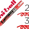 Marqueur uniball craie chalk pointe fine 2/3mm idéal ardoises vitrines résiste pluie couleur lumineuse rouge fluo