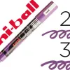 Marqueur uniball craie chalk pointe fine 2/3mm idéal ardoises vitrines résiste pluie couleur lumineuse violet