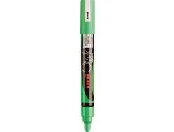 Marqueur uniball craie chalk fin 1.8/2.5mm ideale ardoirse s vitrines résiste pluie couleur lumineuse vert fluo