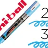 Marqueur uniball craie chalk pointe fine 2/3mm idéal ardoises vitrines résiste pluie couleur lumineuse bleu clair