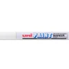 Marqueur uniball paint marker permanent pointe extra-fine encre base huile tous supports résiste 800 degrés blanc