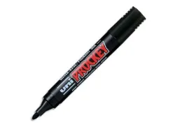 Marqueur uniball uni prockey permanent pointe ogive tracé 1.8mm encre sans alcool corps plastique coloris noir