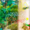Marqueurs uniball chalk craie pointe conique moyenne blanc - vert fluo - rouge - bleu clair pochette de 4 unites
