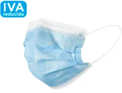 Masque jetable norme ce en 14683:2019+ac:2019 class1 chirurgical à usage unique couleur bleu