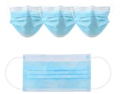 Masque jetable norme ce en 14683:2019+ac:2019 class1 chirurgical à usage unique couleur bleu